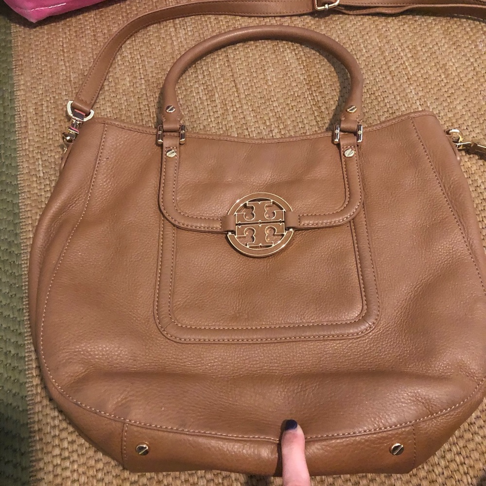 Tory Burch brown purse.
